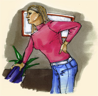 Rückenschmerzen Blendschutz